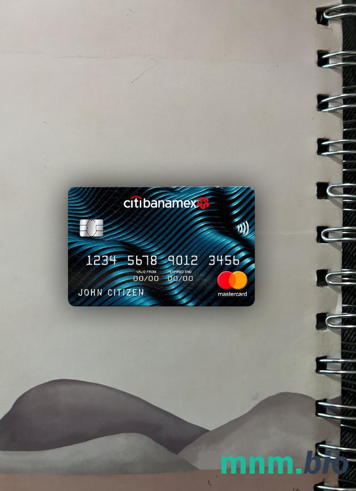 Mexico Citibanamex bank wygląd zdjęcia mastercard skan PSD + zdjęcie